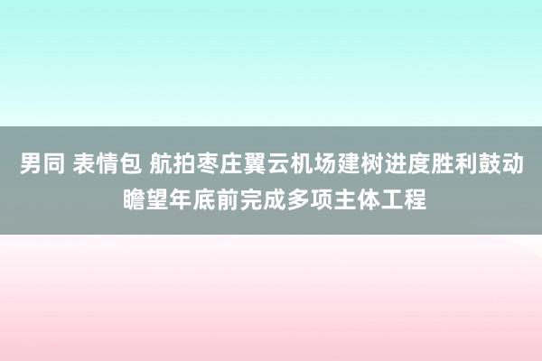 男同 表情包 航拍枣庄翼云机场建树进度胜利鼓动 瞻望年底前完成多项主体工程