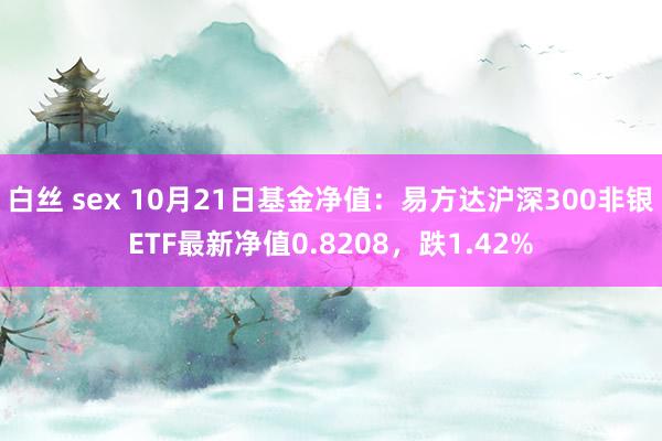 白丝 sex 10月21日基金净值：易方达沪深300非银ETF最新净值0.8208，跌1.42%