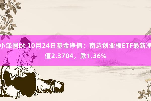 小泽圆bt 10月24日基金净值：南边创业板ETF最新净值2.3704，跌1.36%