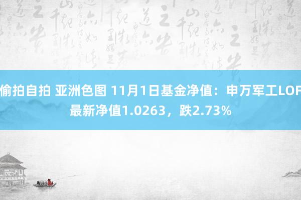 偷拍自拍 亚洲色图 11月1日基金净值：申万军工LOF最新净值1.0263，跌2.73%